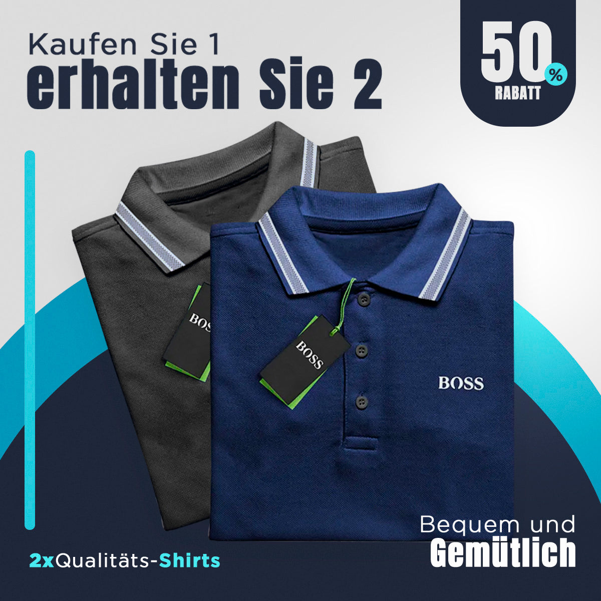 [1 ZAHLEN 2 ERHALTEN] Boss Essential Polo Kit 2 – LETZTE 5 EINHEITEN