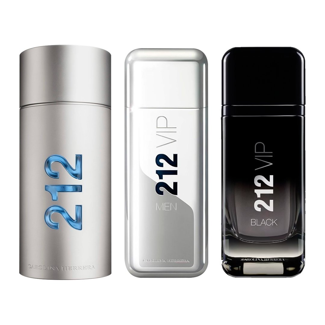 Combo aus 3 Herrenparfums - 212 VIP NYC, 212 MEN und 212 Black