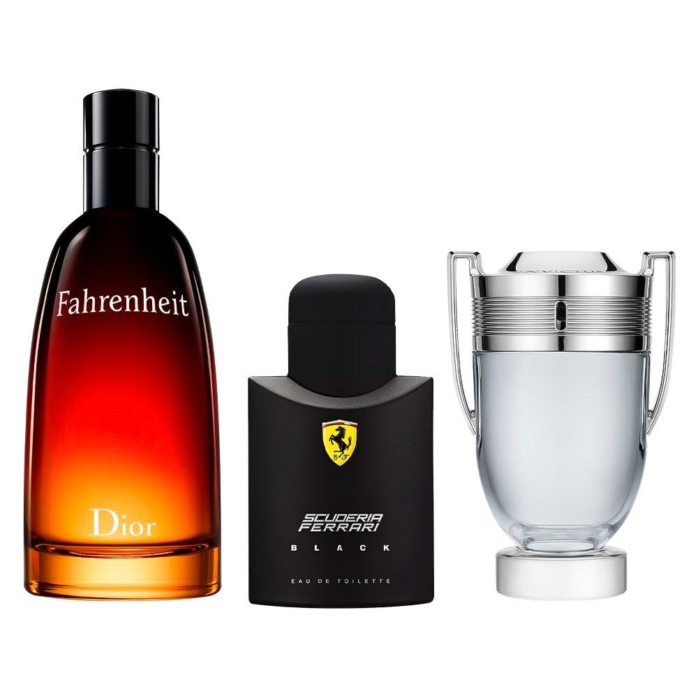 Combo aus 3 Herrenparfums - Ferrari Black, Invictus und Fahrenheit